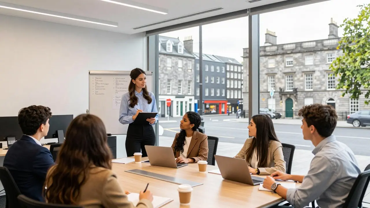 Học sinh quốc tế tham gia lớp dự bị đại học tại Ireland